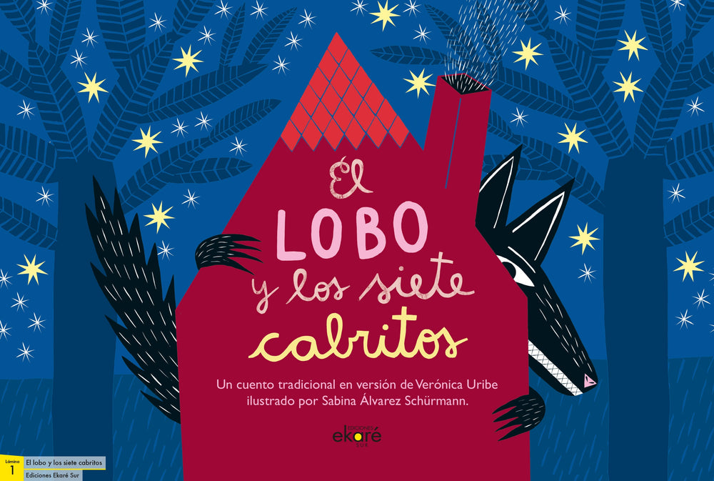 Láminas EL lobo y los siete cabritos