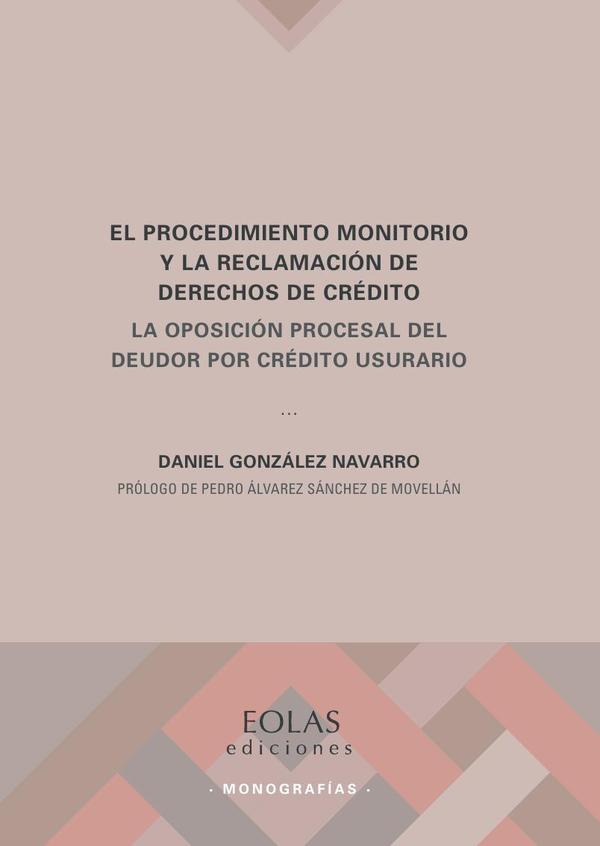 El procedimiento monitorio y la reclamación de derechos de crédito
